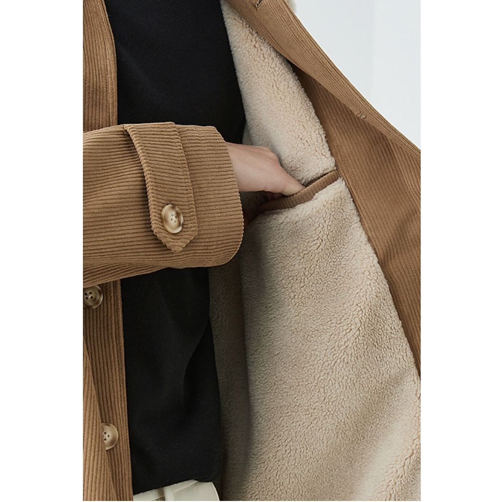 LUXO CORDUROY COMFORT COAT