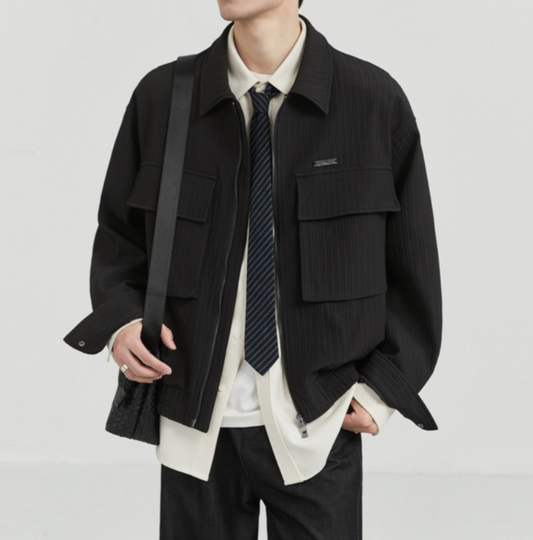 LUXO TEXTURED SHORT JACKET