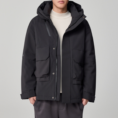 LUXO HOODED WORK COAT