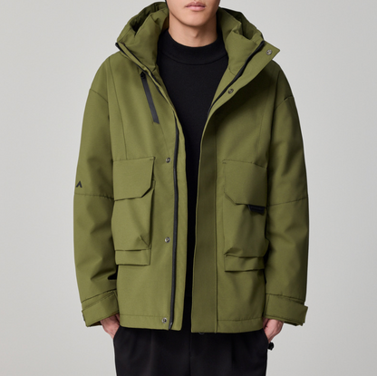 LUXO HOODED WORK COAT