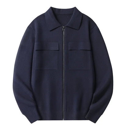 LUXO COMFORT ZIPPER CARDIGAN